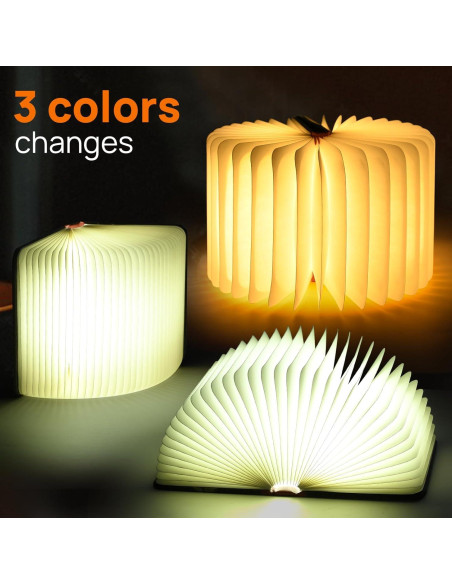 Lámpara Plegable 3D LED WILLQWECAT - Luz Nocturna Libro Lámpara Plegable 3D LED WILLQWECAT - Luz Nocturna Libro