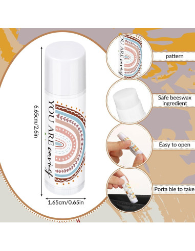 50 Piezas Balsamo Labial Hidratante Siifert 5 Sabores Boho