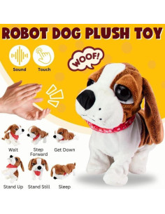 Perro Interactivo de Peluche Liberty Imports 22.86 cm 2