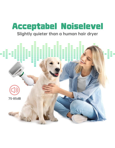 Secador de Pelo para Mascotas LIVEKEY 300W 2 en 1 Portátil