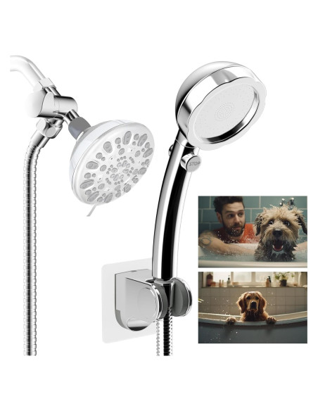 Rociador de Ducha para Perros Hibbent con Manguera 302.3 cm Rociador de Ducha para Perros Hibbent con Manguera 302.3 cm