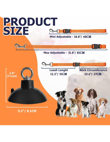 Correa de Baño para Perros Periflowin con Ventosa Fuerte