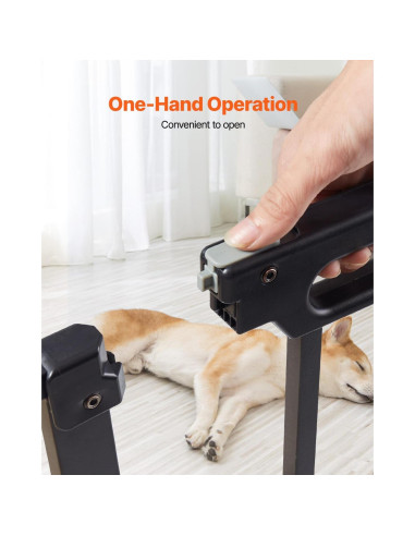 Puerta para Bebés y Mascotas VEVOR Ajustable 74.93-93.98 cm