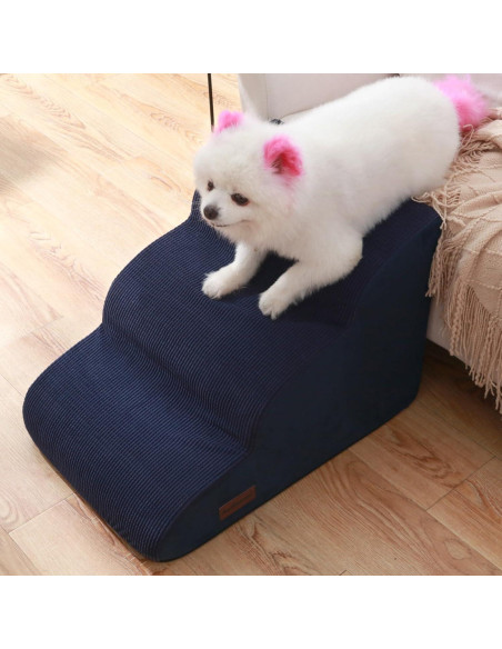 Escalera para Perros Aodisman 3 Pasos 40,64 cm Azul Escalera para Perros Aodisman 3 Pasos 40,64 cm Azul