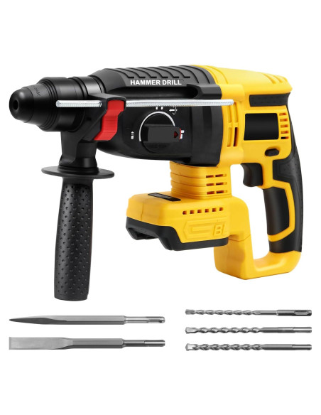Taladro de Martillo Inalámbrico Dewalt 20V MAX SDS-Plus 4 en 1 Taladro de Martillo Inalámbrico Dewalt 20V MAX SDS-Plus 4 en 1