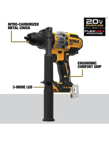 Taladro de Percusión Inalámbrico DEWALT DCD999B 20V 1/2"