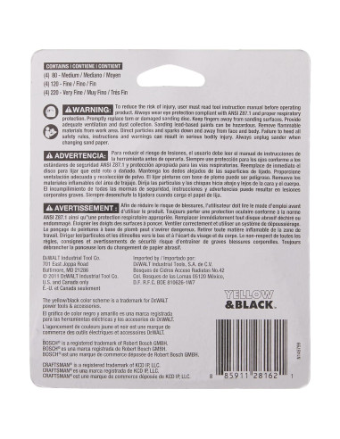 Papel de Lija Triangular DEWALT 12-Pack Gancho y Bucle
