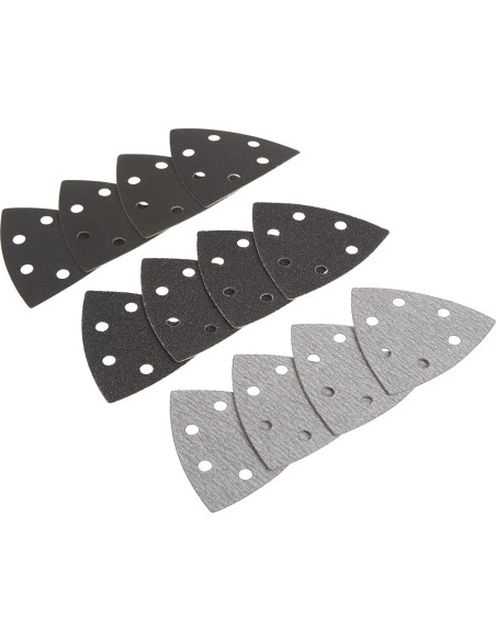 Papel de Lija Triangular DEWALT 12-Pack Gancho y Bucle Papel de Lija Triangular DEWALT 12-Pack Gancho y Bucle