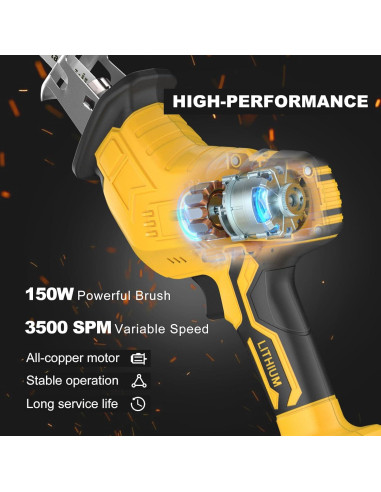 Sierra Recíproca Inalámbrica Samvinor 21V 150W 0-3500 SPM