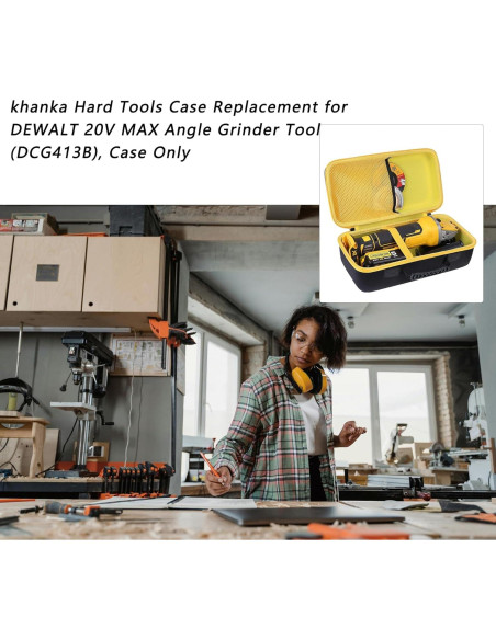 Funda Dura Khanka para Amoladora Dewalt 20V DCG413B Funda Dura Khanka para Amoladora Dewalt 20V DCG413B