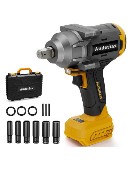 Llave de impacto inalámbrica Dewalt 1/2" 1200N.m 2400RPM Llave de impacto inalámbrica Dewalt 1/2" 1200N.m 2400RPM