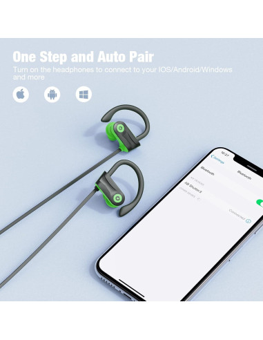 Auriculares Inalámbricos Boean U18 Bluetooth 5.3 IPX7 Verde