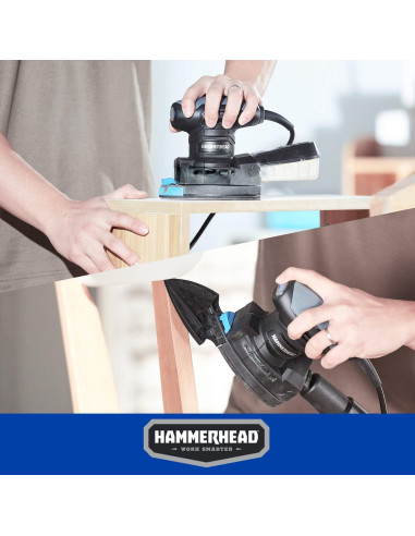 Lijadora de Detalle Hammerhead HADS014 1.4A 12 Piezas Papel Lija