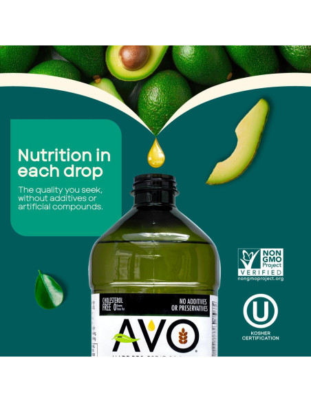 Aceite de Aguacate AVO No OGM 2000 ml Sin Conservantes Aceite de Aguacate AVO No OGM 2000 ml Sin Conservantes