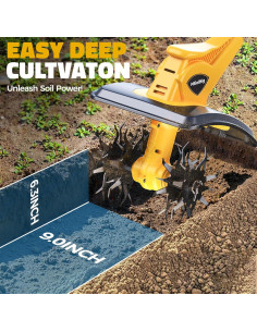 Cultivador Inalámbrico MtiolHig Dewalt 20V 500W 22.86cm 2