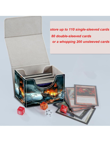 Caja de Barajas BVCLKJPOI para MTG - Almacenamiento 200 Cartas