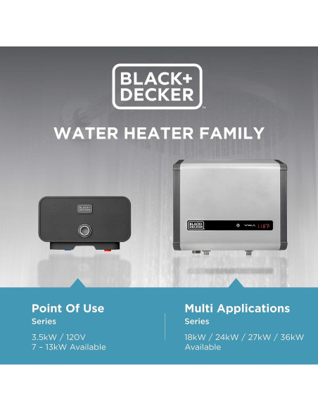 Calentador de Agua Eléctrico Sin Tanque Black+Decker 36kW Calentador de Agua Eléctrico Sin Tanque Black+Decker 36kW