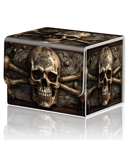 Caja de Almacenamiento de Cartas DEGDFSGR - Calavera Pirata Caja de Almacenamiento de Cartas DEGDFSGR - Calavera Pirata