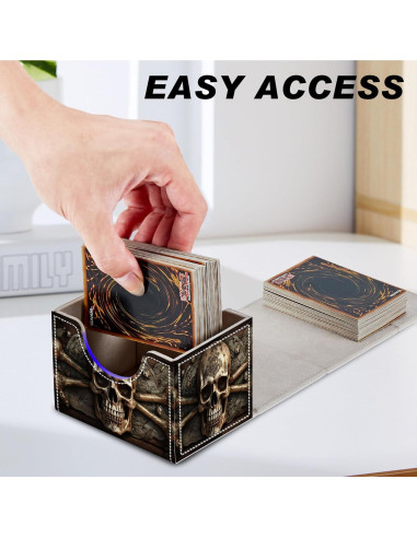 Caja de Almacenamiento de Cartas DEGDFSGR - Calavera Pirata