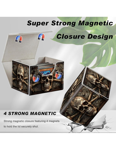 Caja de Almacenamiento de Cartas DEGDFSGR - Calavera Pirata