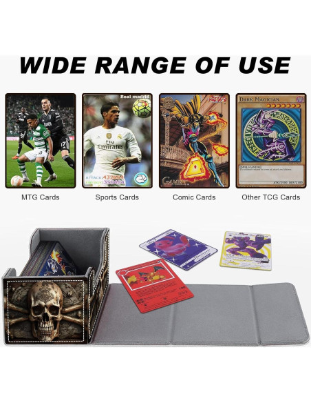 Caja de Almacenamiento de Cartas DEGDFSGR - Calavera Pirata Caja de Almacenamiento de Cartas DEGDFSGR - Calavera Pirata