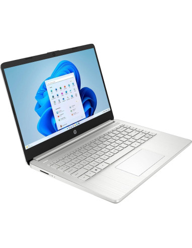 Laptop HP 14" Plata, Intel Celeron N4120, 16GB RAM, 384GB