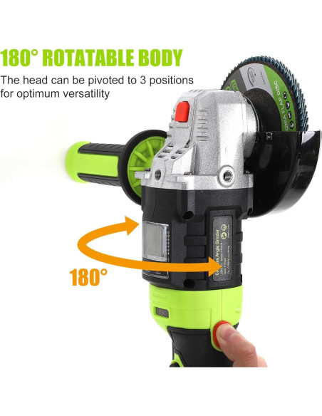 Amoladora Angular Inalámbrica FASTPRO 20V 4.0 Ah con Discos Amoladora Angular Inalámbrica FASTPRO 20V 4.0 Ah con Discos