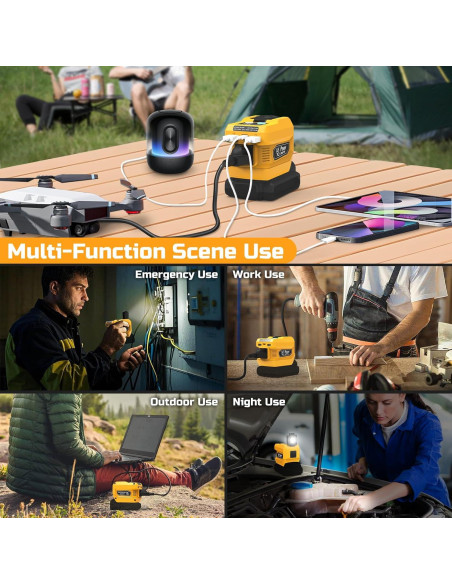Inversor de Potencia 220W PlantPalGear para Batería Dewalt 20V Inversor de Potencia 220W PlantPalGear para Batería Dewalt 20V