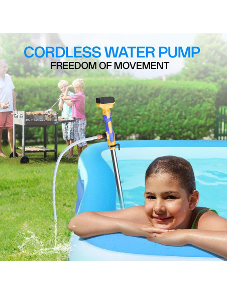 Bomba de Transferencia de Agua Inalámbrica Funnywhale 20V 720GPH Bomba de Transferencia de Agua Inalámbrica Funnywhale 20V 720GPH