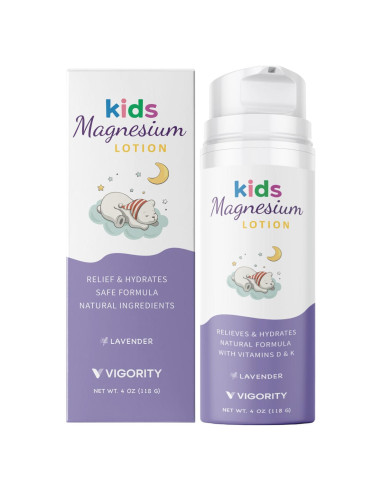 Loción de Magnesio Vigority para Niños 118 ml - Crema Calmante