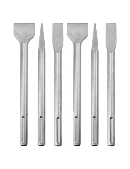 Juego de Brocas y Cinceles SDS Max CertBuy 6 Piezas 280mm Juego de Brocas y Cinceles SDS Max CertBuy 6 Piezas 280mm