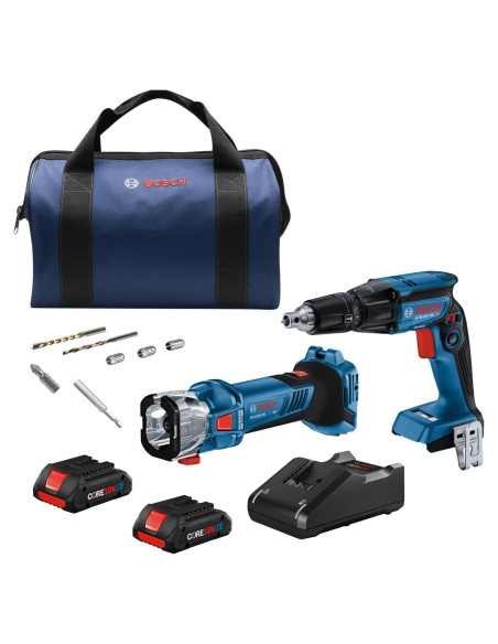 Kit Combo Herramientas 18V Bosch GXL18V-291B25 Atornillador y Corte Kit Combo Herramientas 18V Bosch GXL18V-291B25 Atornillador y Corte
