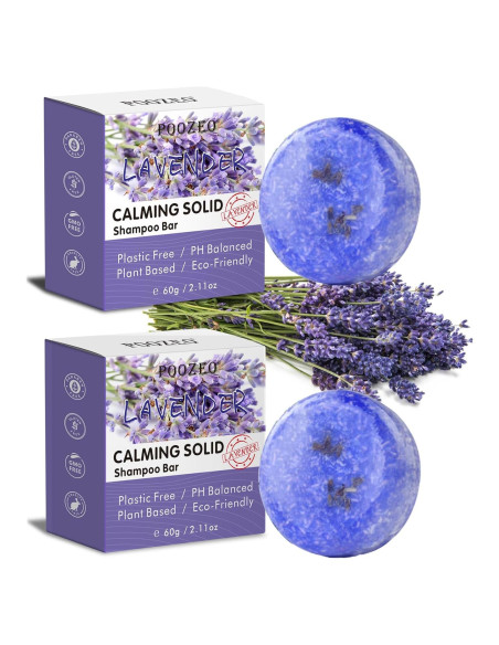 Paquete de 2 Jabones Sólidos de Champú Lavanda DBEAUTYM Paquete de 2 Jabones Sólidos de Champú Lavanda DBEAUTYM