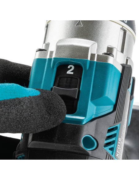 Taladro-Atornillador Inalámbrico Makita XFD16 18V 1/2" Sin Escobillas Taladro-Atornillador Inalámbrico Makita XFD16 18V 1/2" Sin Escobillas