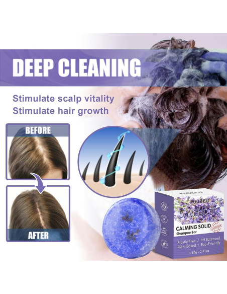 Paquete de 2 Jabones Sólidos de Champú Lavanda DBEAUTYM Paquete de 2 Jabones Sólidos de Champú Lavanda DBEAUTYM