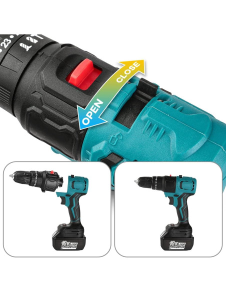 Conjunto de Herramientas Manuales Energup 9 Pcs 18V con Baterías Conjunto de Herramientas Manuales Energup 9 Pcs 18V con Baterías
