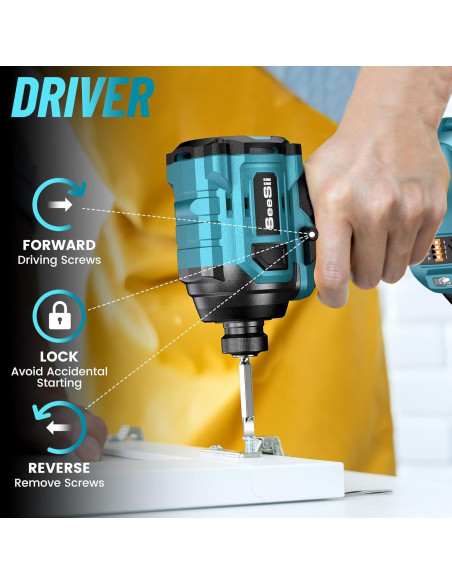 Kit Taladro Inalámbrico SEESII 21V Max con Destornillador Kit Taladro Inalámbrico SEESII 21V Max con Destornillador