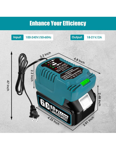 Combo Batería y Cargador 6.0Ah 18V Makita OGJUNX