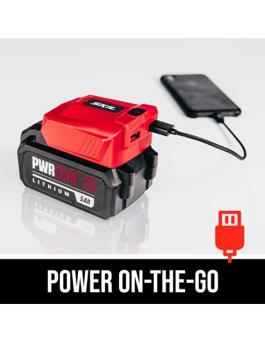 Martillo Rotatorio Skil PWRCore 20V 7/8" Kit con Batería 5Ah