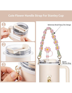 Accesorios para Vaso Stanley NancyL - Correa, Tapón y Charms 2