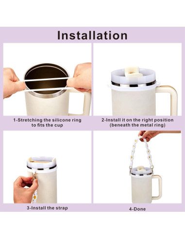 Set de Accesorios para Taza Stanley Rhewatin 7 Piezas Morado