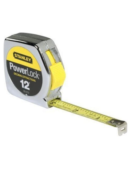 Cinta métrica Stanley 33-272 3.66 m con escala decimal Cinta métrica Stanley 33-272 3.66 m con escala decimal