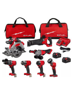 Kit de Herramientas Inalámbricas Milwaukee M18 FUEL 7 Piezas