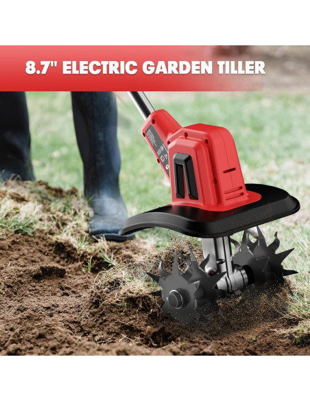 Cultivador de Jardín Inalámbrico MaxMore 18V 300W 48 Púas Cultivador de Jardín Inalámbrico MaxMore 18V 300W 48 Púas