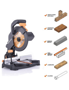 Sierra Ingletadora Compuesta Evolution R210CMS 1200W Multi-Material 2