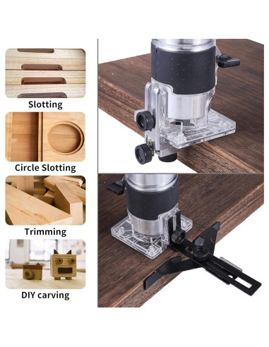Fresadora de Madera AKYPACH 800W 30000RPM Azul