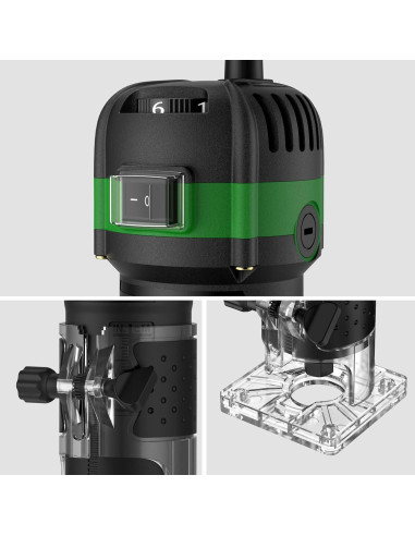 Recortadora de Madera JiGiU 800W 28000RPM 6 Velocidades