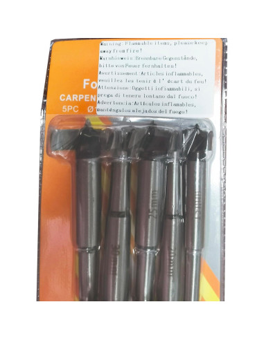 Juego de Brocas Forstner Meichoon 6 Piezas 30-60mm para Madera