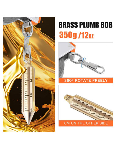 Cinta de Medición de Aceite Cekegon 10M Acero Inoxidable