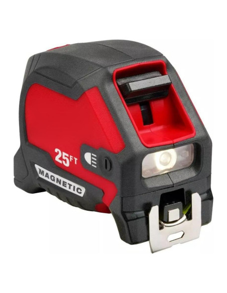Cinta Métrica Magnética Milwaukee 48-22-0428 7.62m con Luz LED Cinta Métrica Magnética Milwaukee 48-22-0428 7.62m con Luz LED